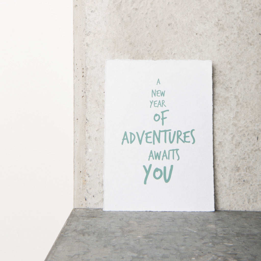 Wish cards with envelope - Adventures (set of 12)