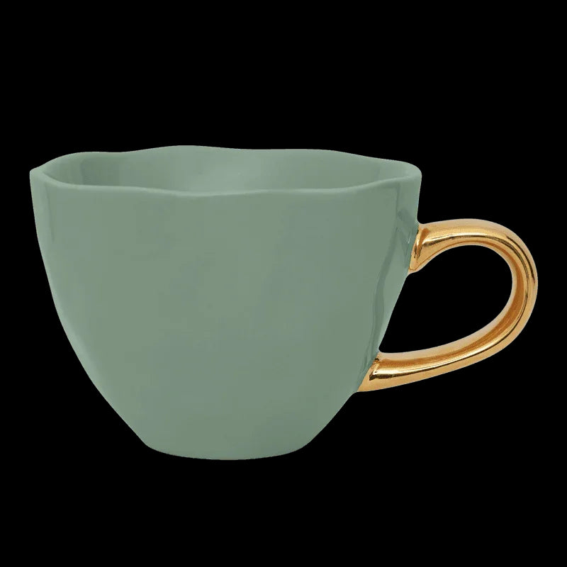 Good Morning cup Cappuccino / Tea Ø11 cm - Jade Sheen (set of 4)