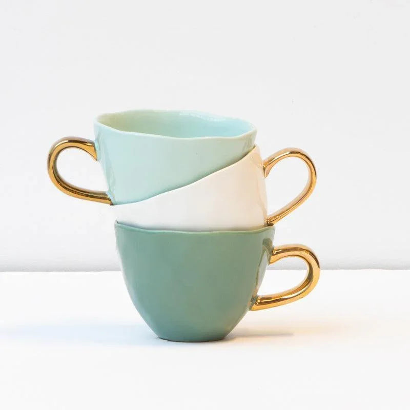 Good Morning cup Cappuccino / Tea Ø11 cm - Jade Sheen (set of 4)