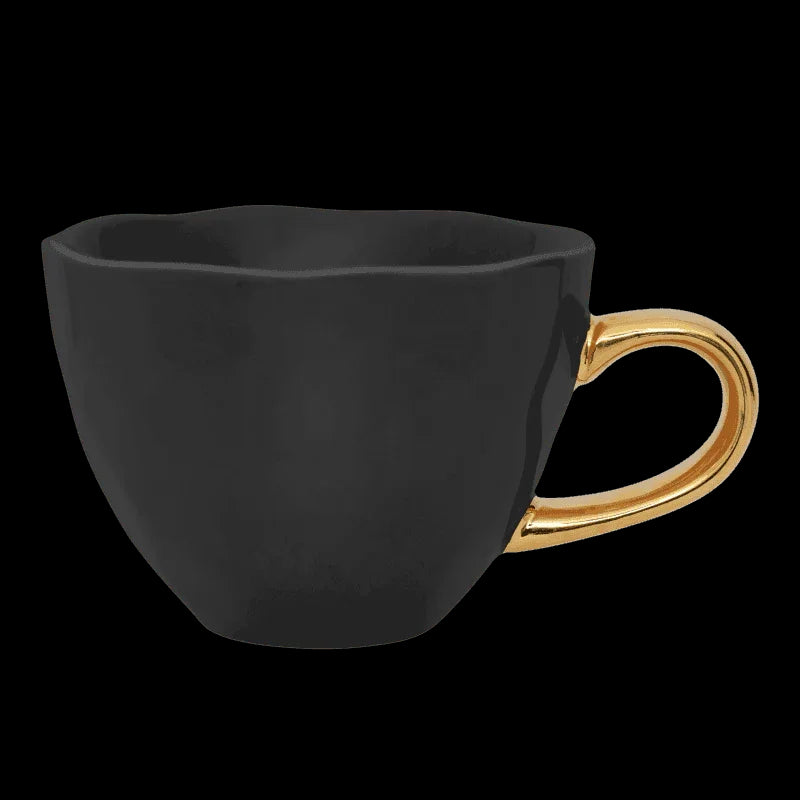 Good Morning cup Cappuccino / Tea Ø11 cm - Black (set of 4)