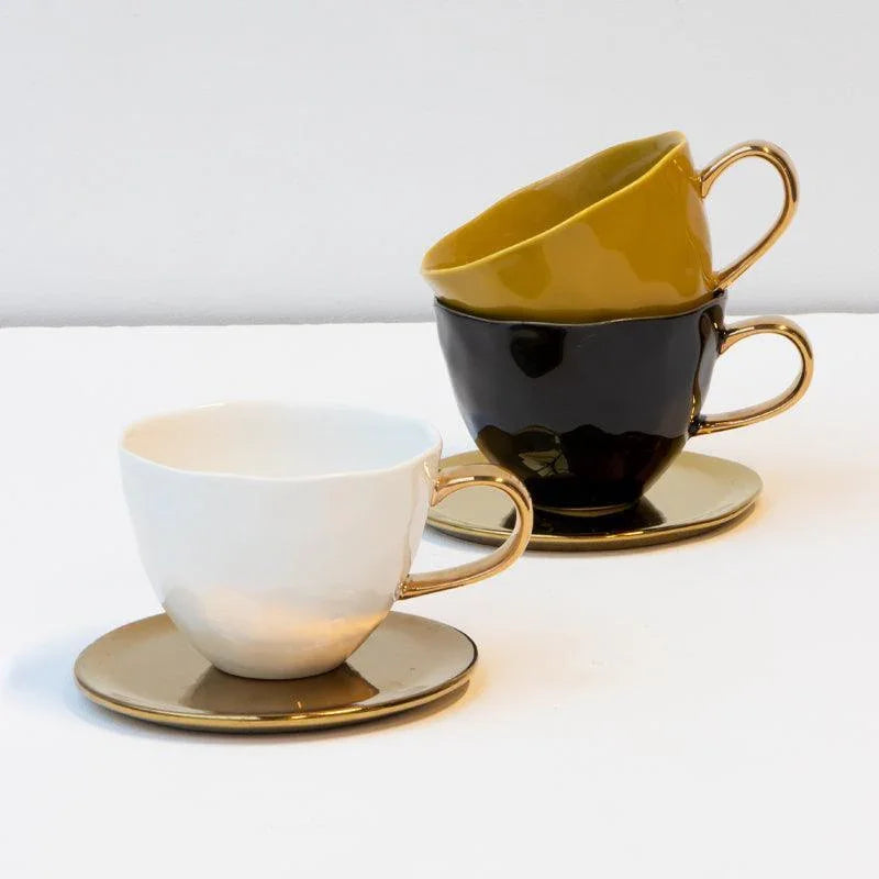 Good Morning cup Cappuccino / Tea Ø11 cm - White (set of 4)