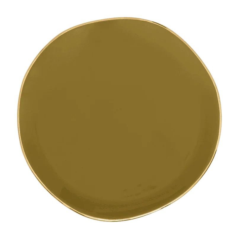 Good Morning plate Ø17 cm - Amber Green (set of 4)