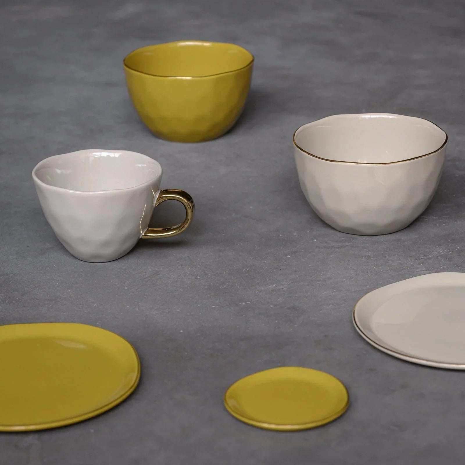 Good Morning plate Ø17 cm - Amber Green (set of 4)