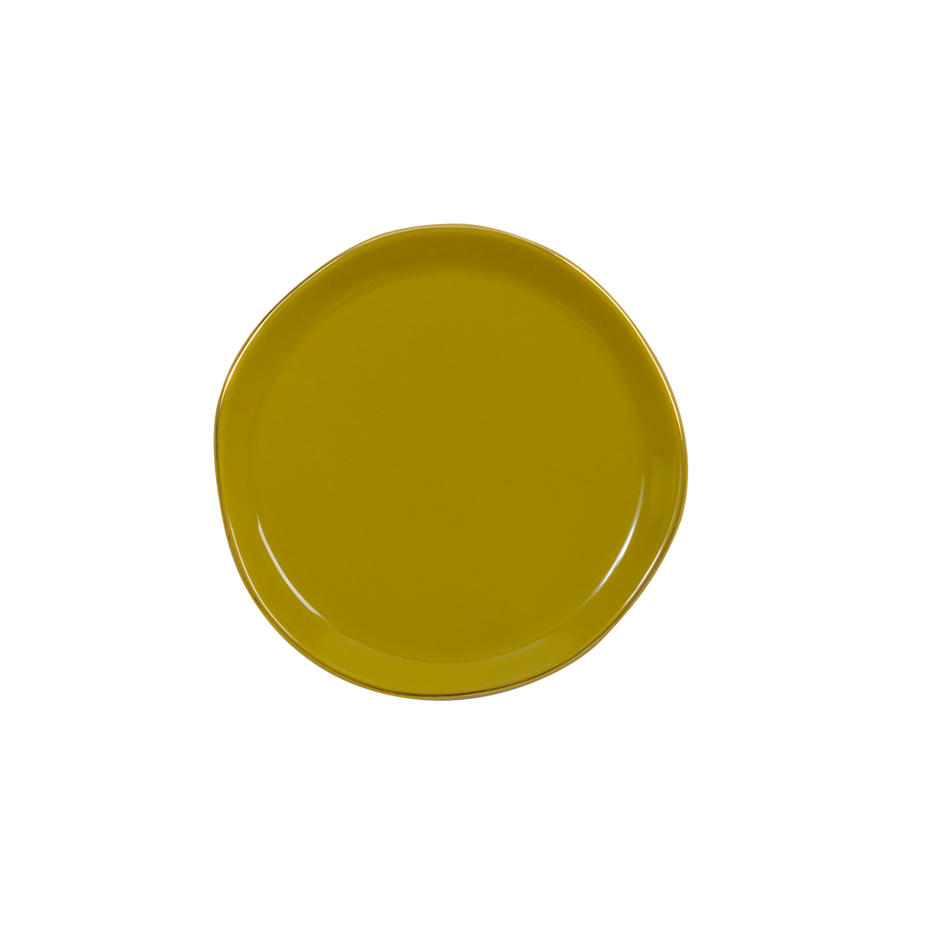 Good Morning plate Ø17 cm - Amber Green (set of 4)