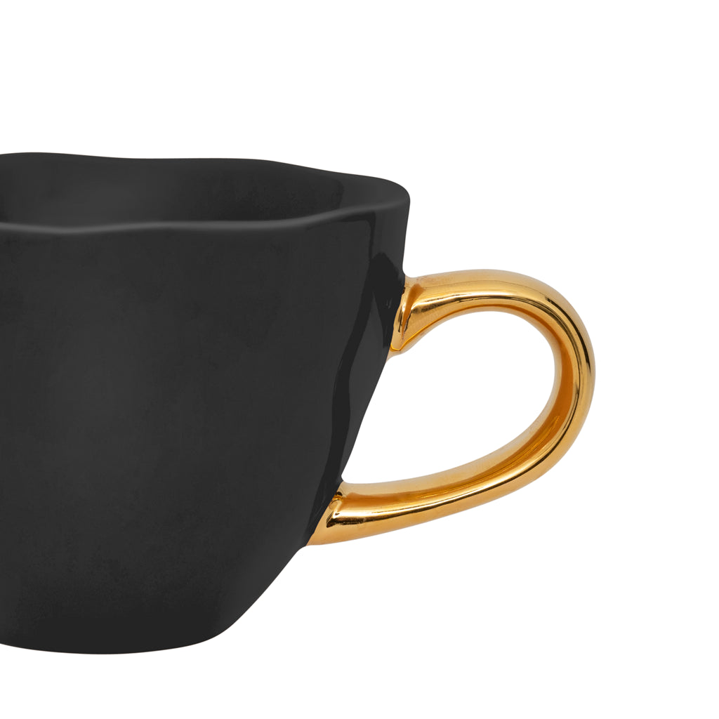 Good Morning cup Coffee Ø8 cm - Black (set of 4)