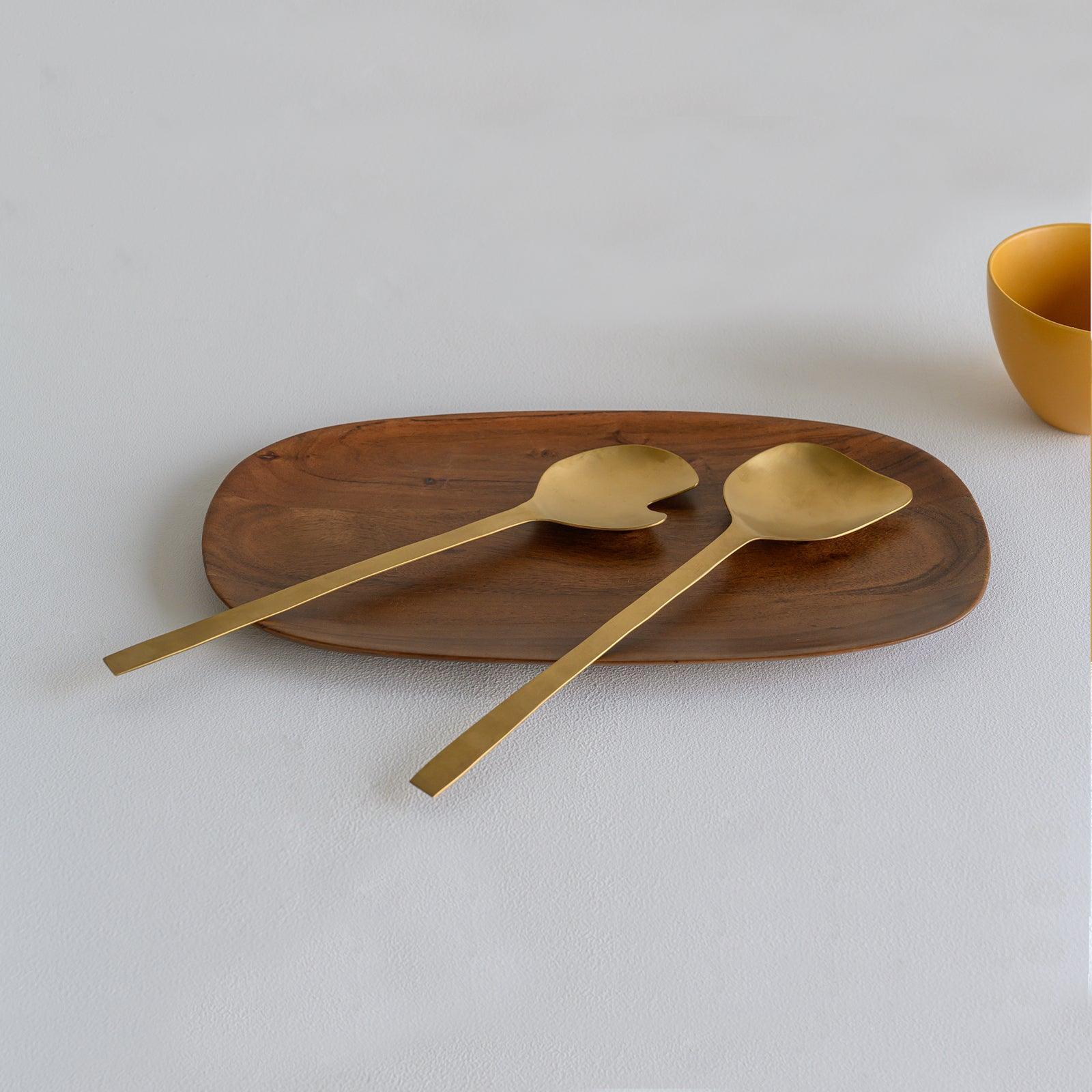 Salad server, Gold in gift pack