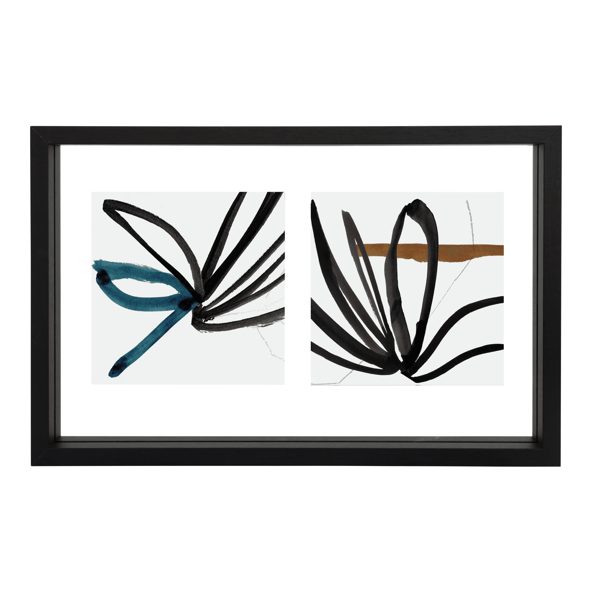 Photo frame Floating Minimalism Double, Black