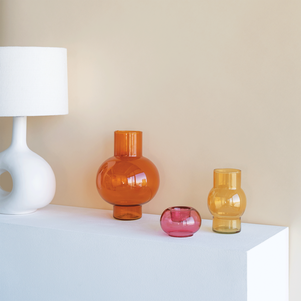 Vase Recycled Glass Tummy A