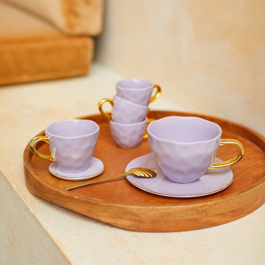 Good Morning plate Ø17 cm - Lila (set of 4)