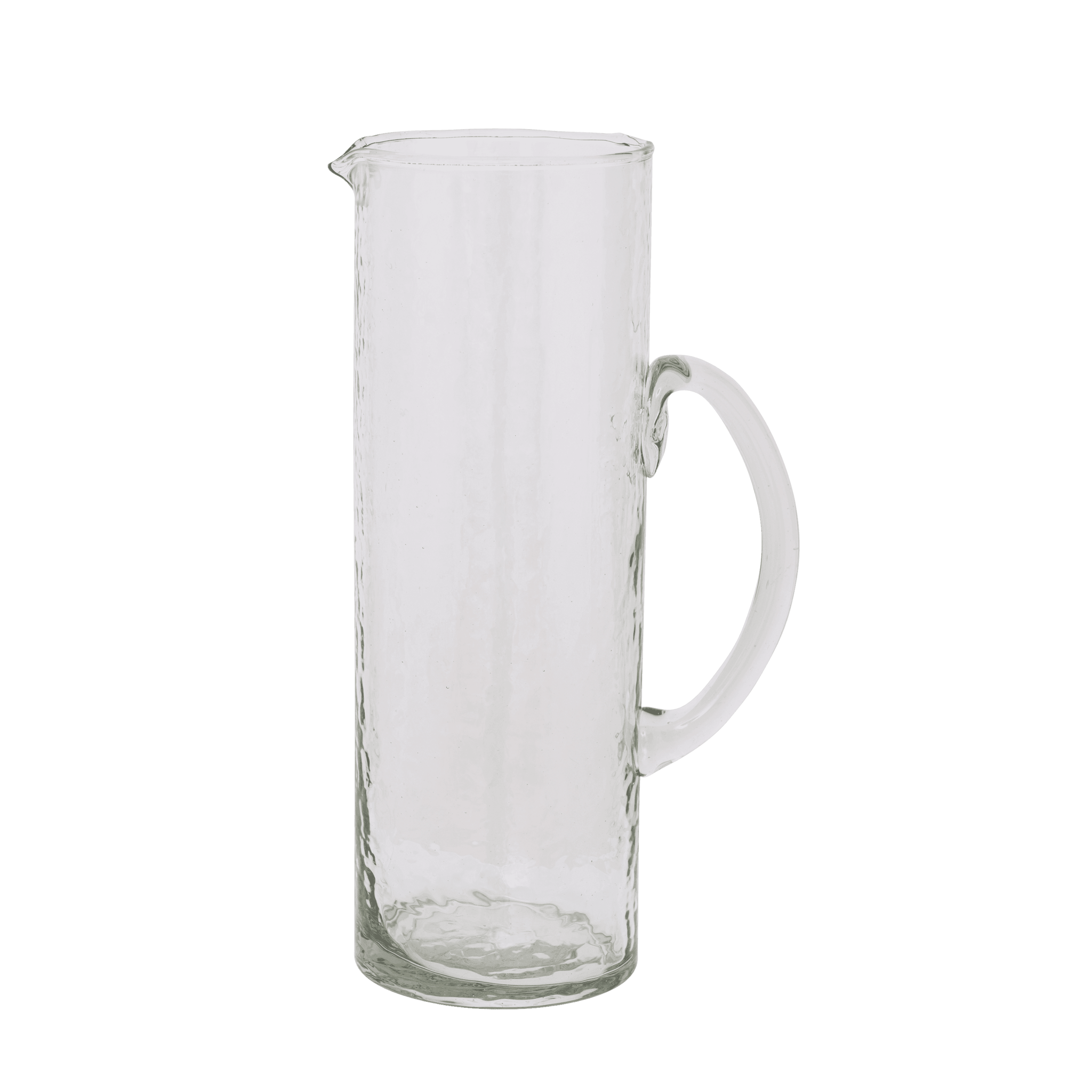 Jug Hammered Transparent