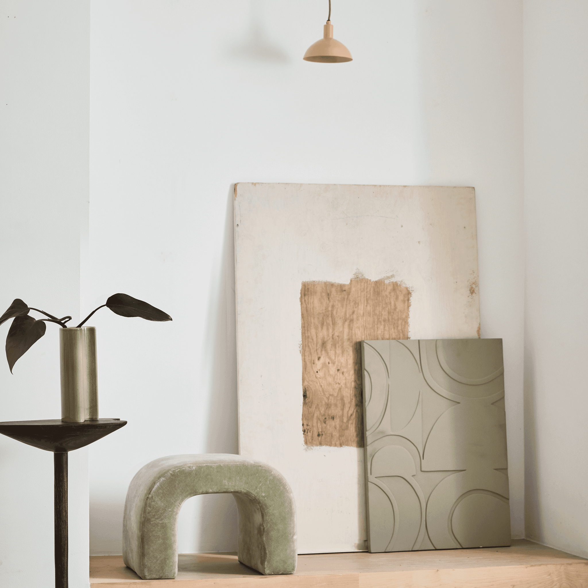 Hanging lamp Suna Sea Mist, S