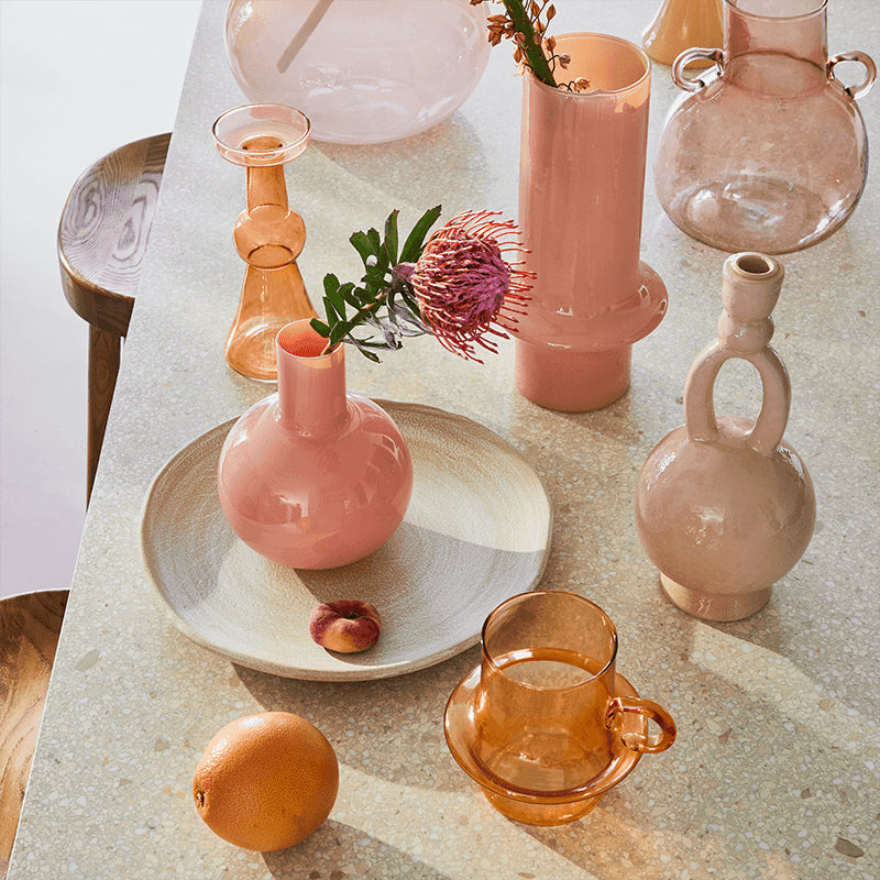 Candle holder Mera Apricot Buff