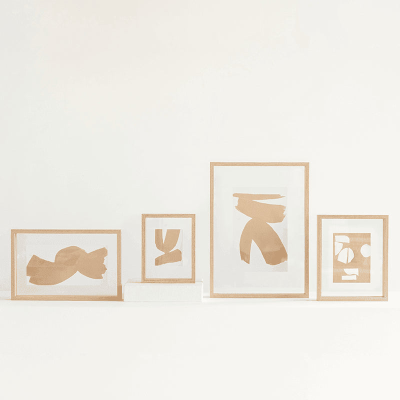 Photo frame Floating Aesthetic double natural