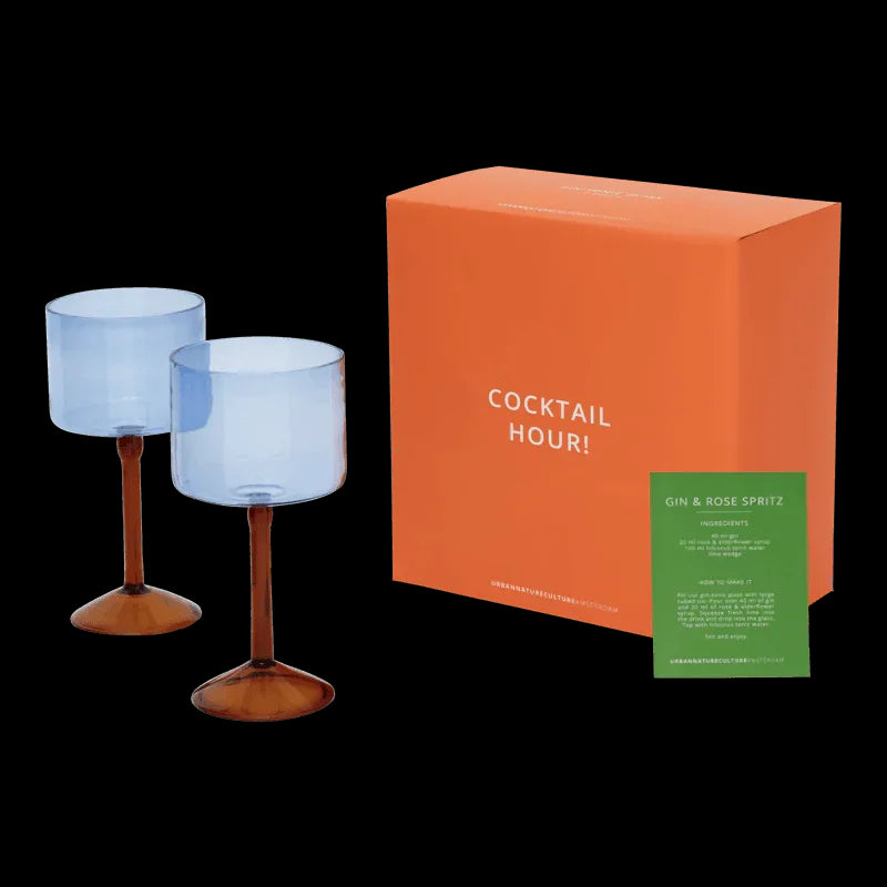 Gin-tonic cocktail glass, set of 2, in gift pack