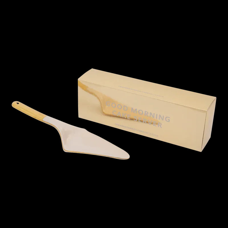 Good Morning cake server old pink