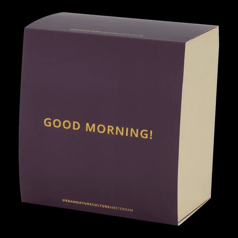 Good Morning Cup Cappuccino/Tea and Plate Gray Morn, set of 4, in gift pack