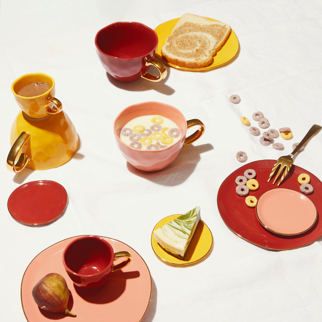 Good Morning cup Cappuccino/Tea Burnt Coral