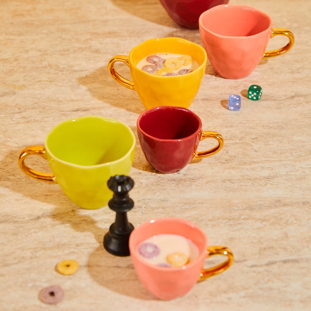 Good Morning cup Espresso Burnt Coral