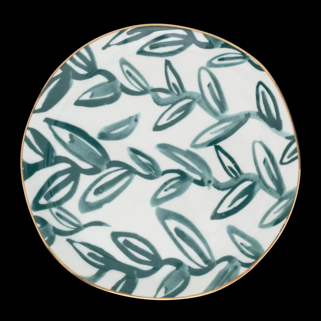 Good Morning plate Leaves Aqua, Ø17 Cm