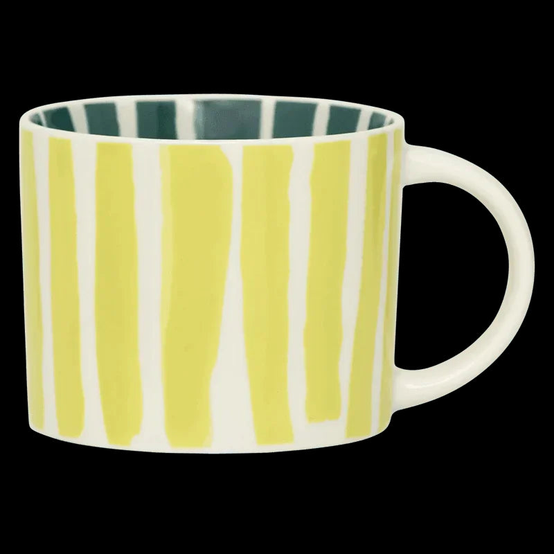 LINDA. x UNC mug Tazza with printed stripes inside & outside A (set of 4)