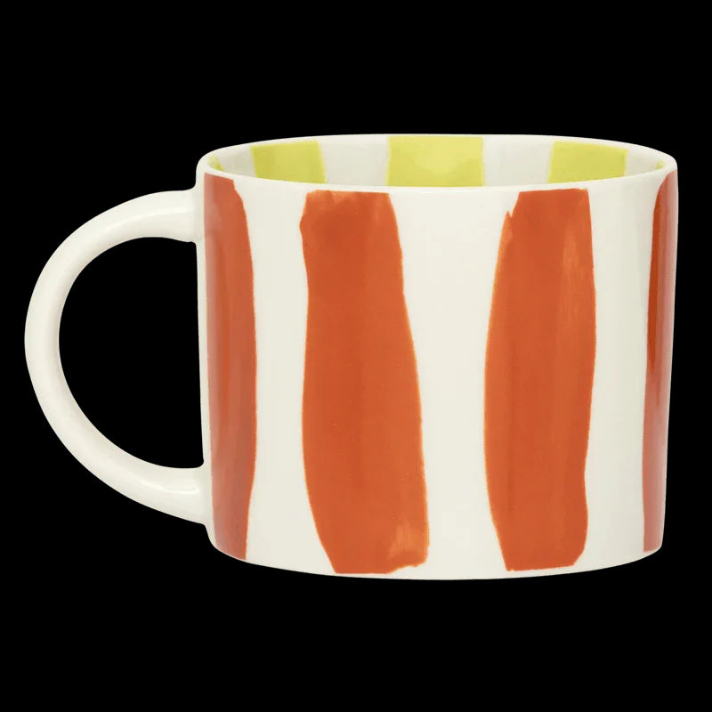 LINDA. x UNC mug Tazza with printed stripes inside & outside B (set of 4)