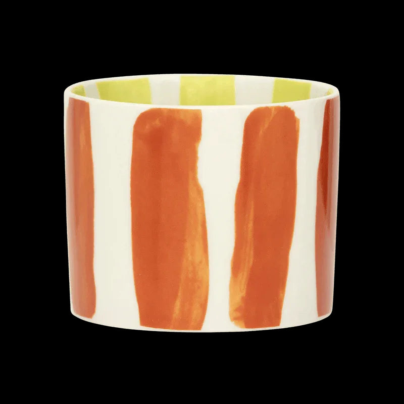 LINDA. x UNC mug Tazza with printed stripes inside & outside B (set of 4)