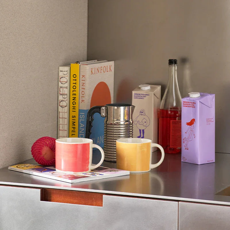 Mug Tazza Peach Pink (set of 4)