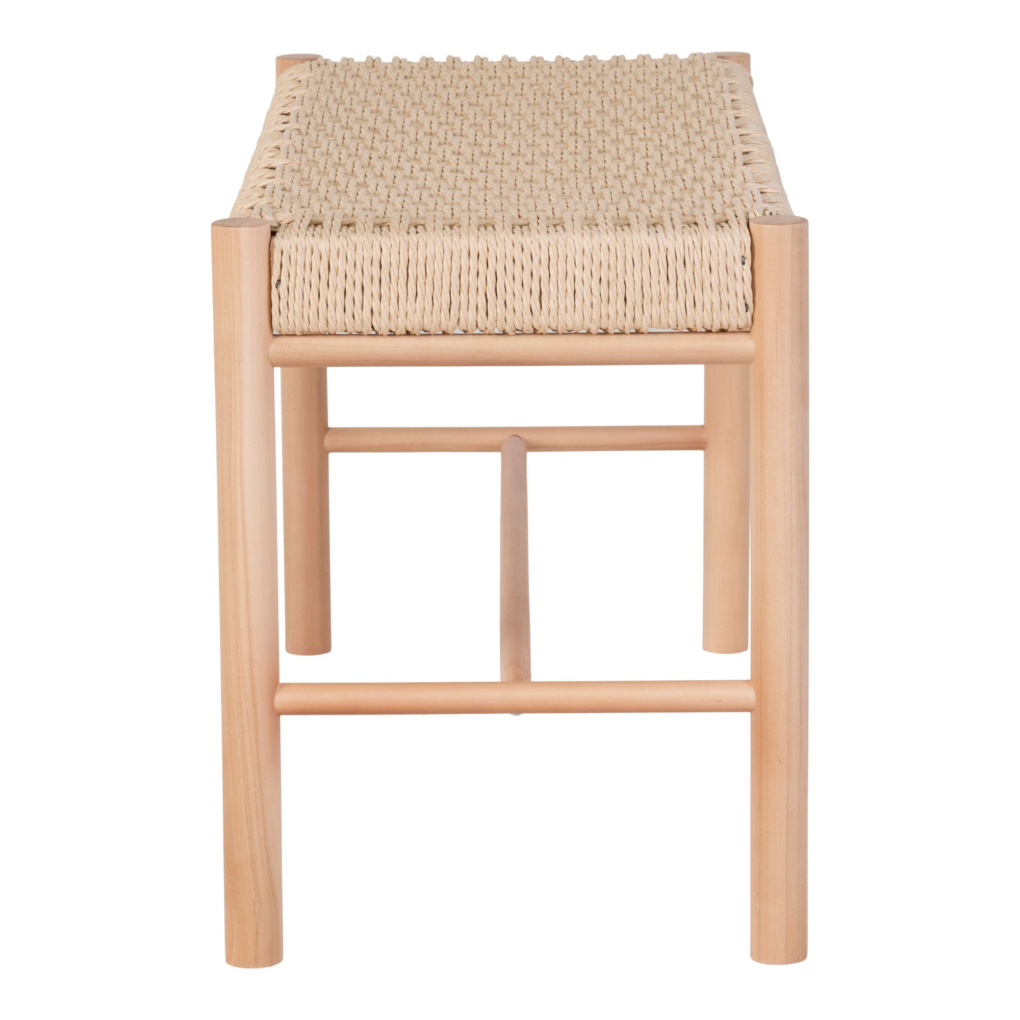 Abano Bench - Paper woven bench in nature 35x80x45 cm