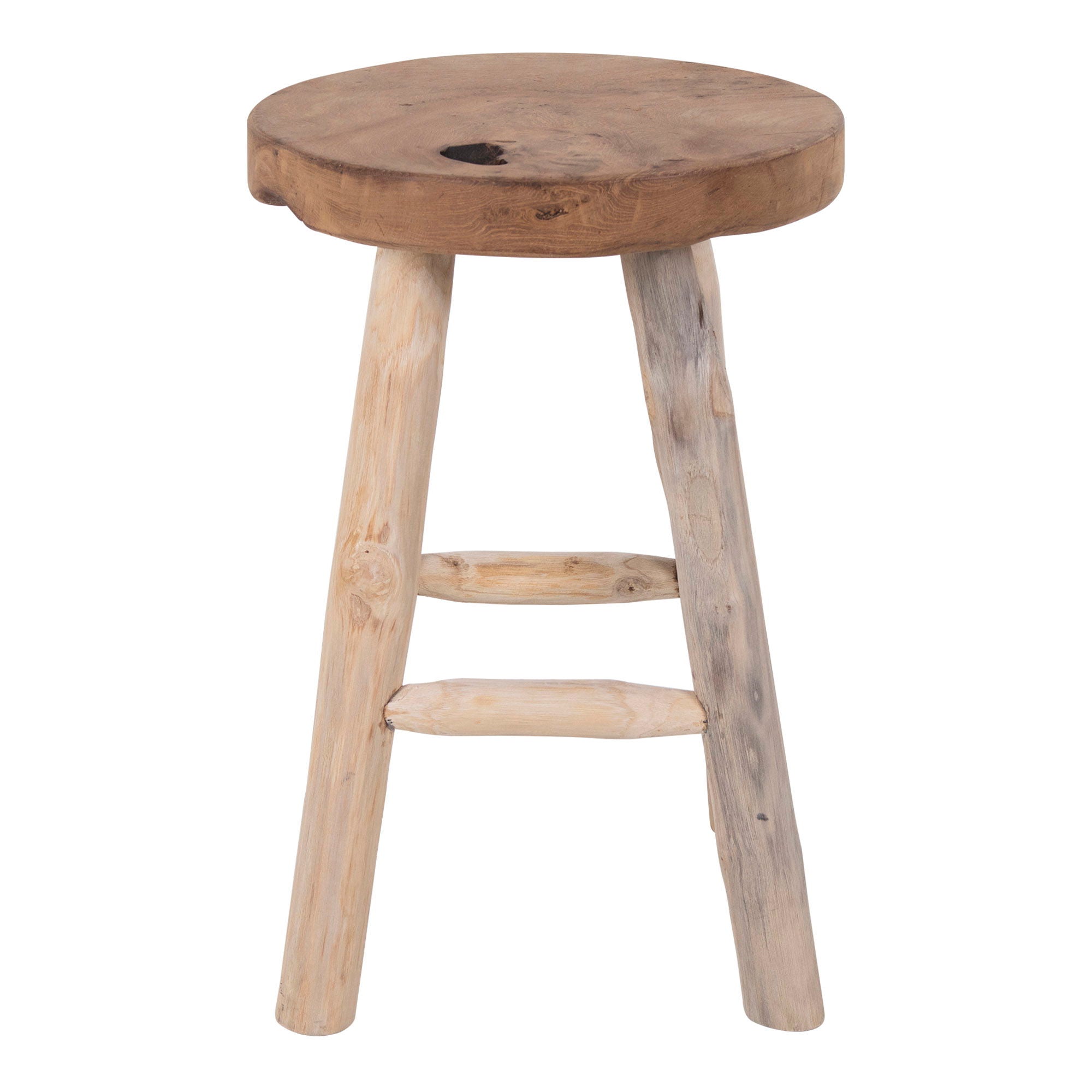 Badia Teak Stool - Stool in teak with 4 legs