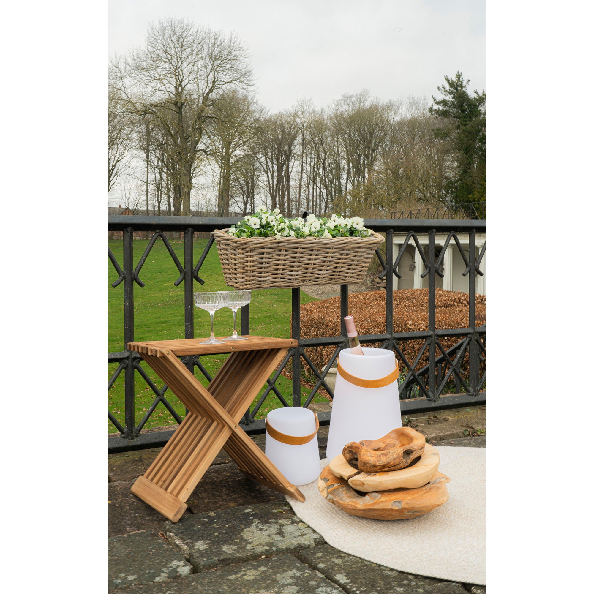 Erto Stool - Stool in teak wood