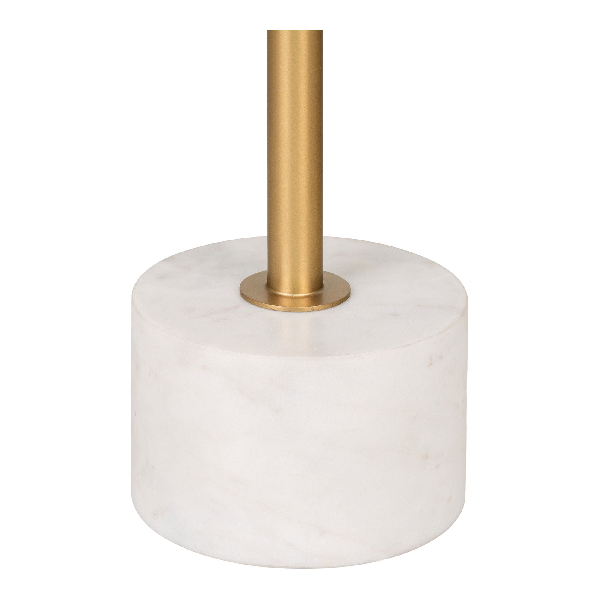 Lecco Side table - Side table in brass and marble Ø41x58 cm