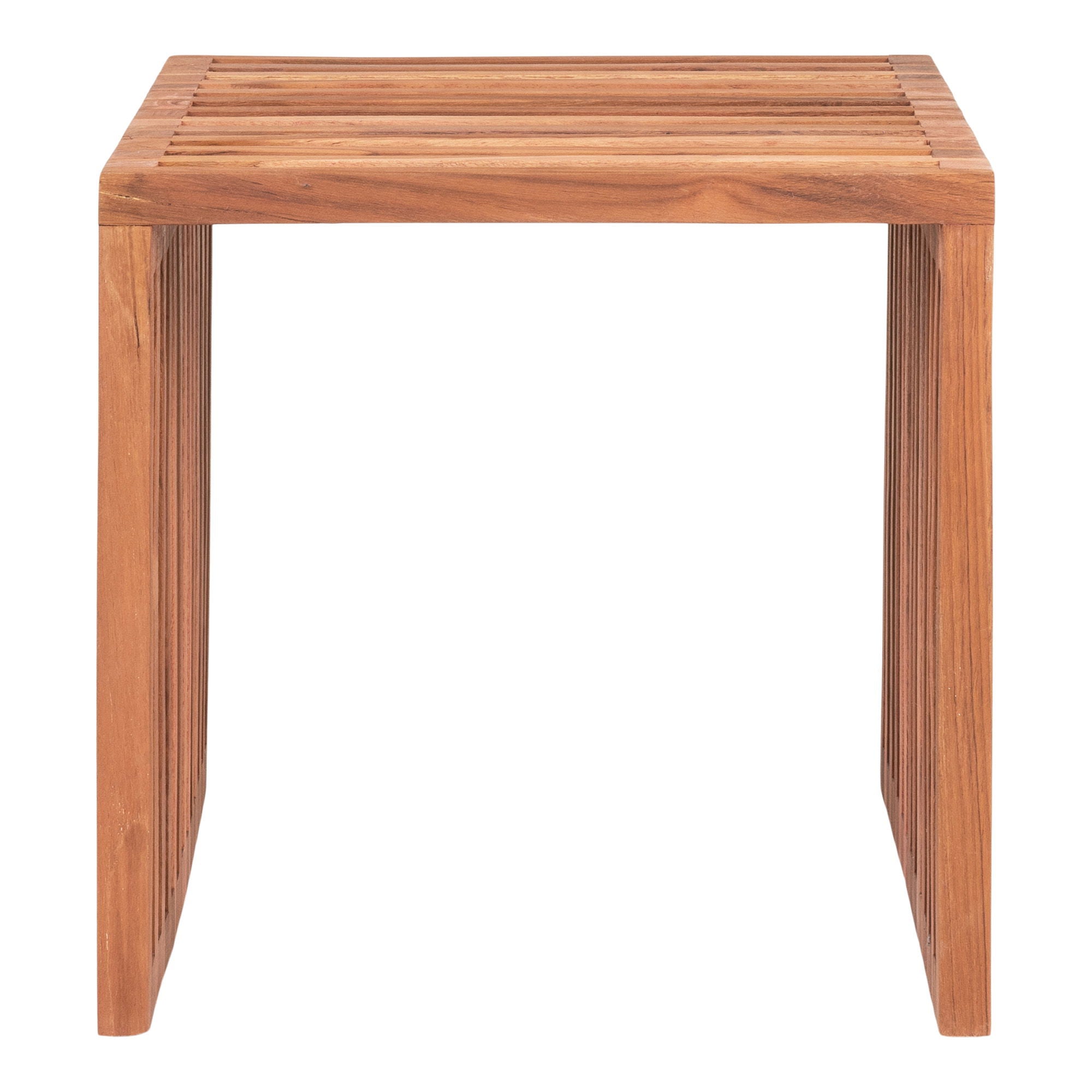Pego Side table - Side table in teak wood, nature, 40x40x40 cm