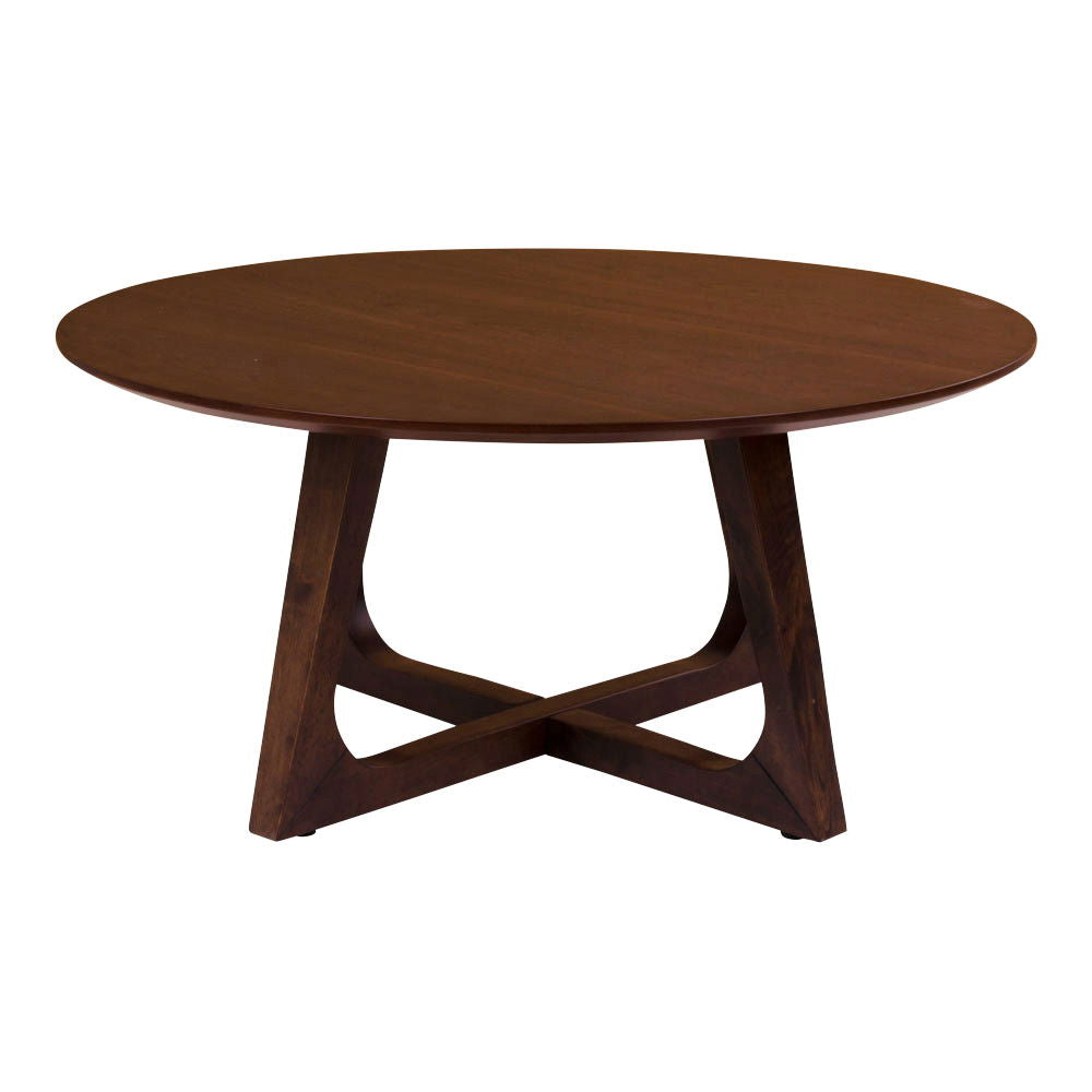Hellerup Coffee Table - Coffee table in walnut veneer Ø 75 cm