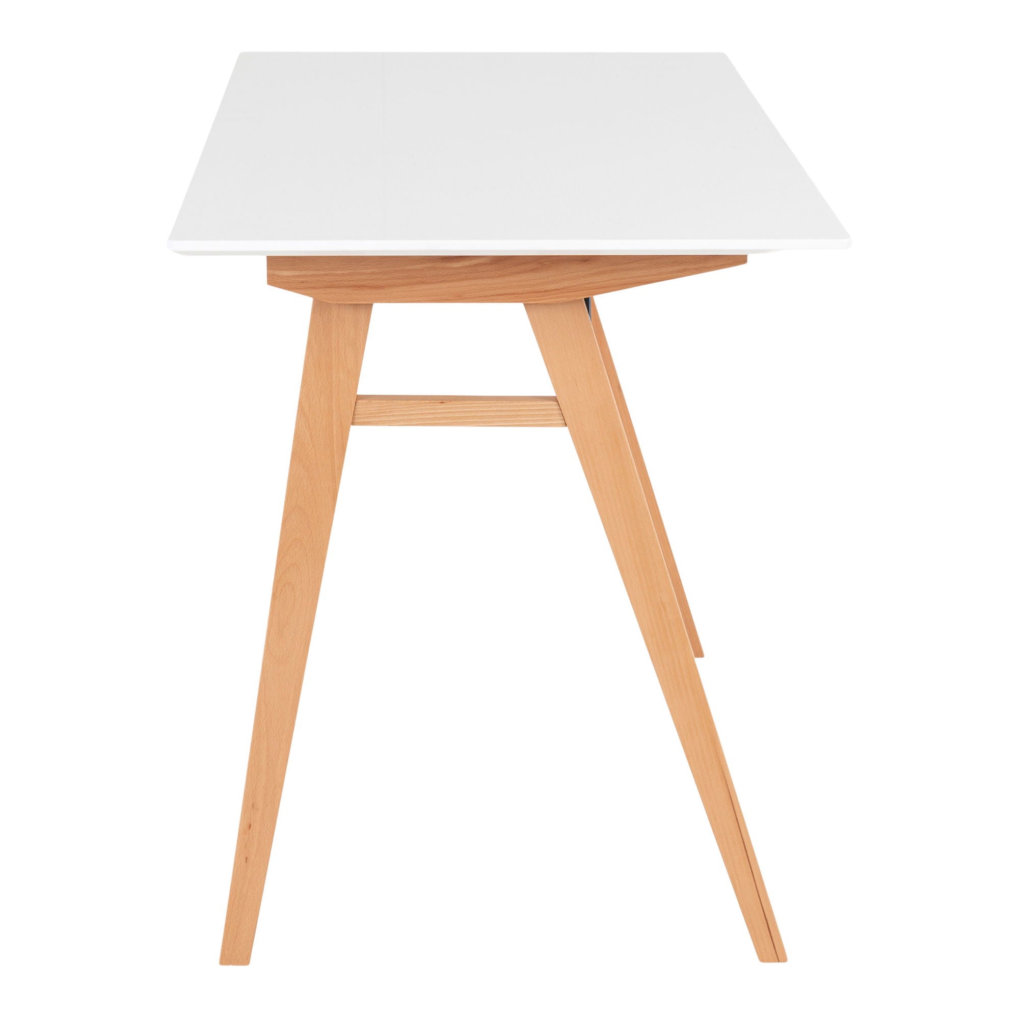 Vojens Desk - Desk in white and natural