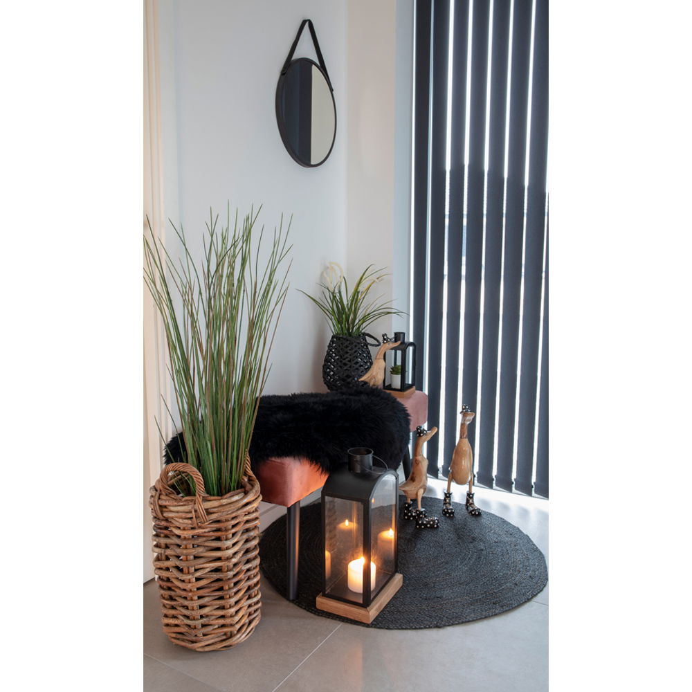 Lambskin - Lambskin in black 50x85 cm