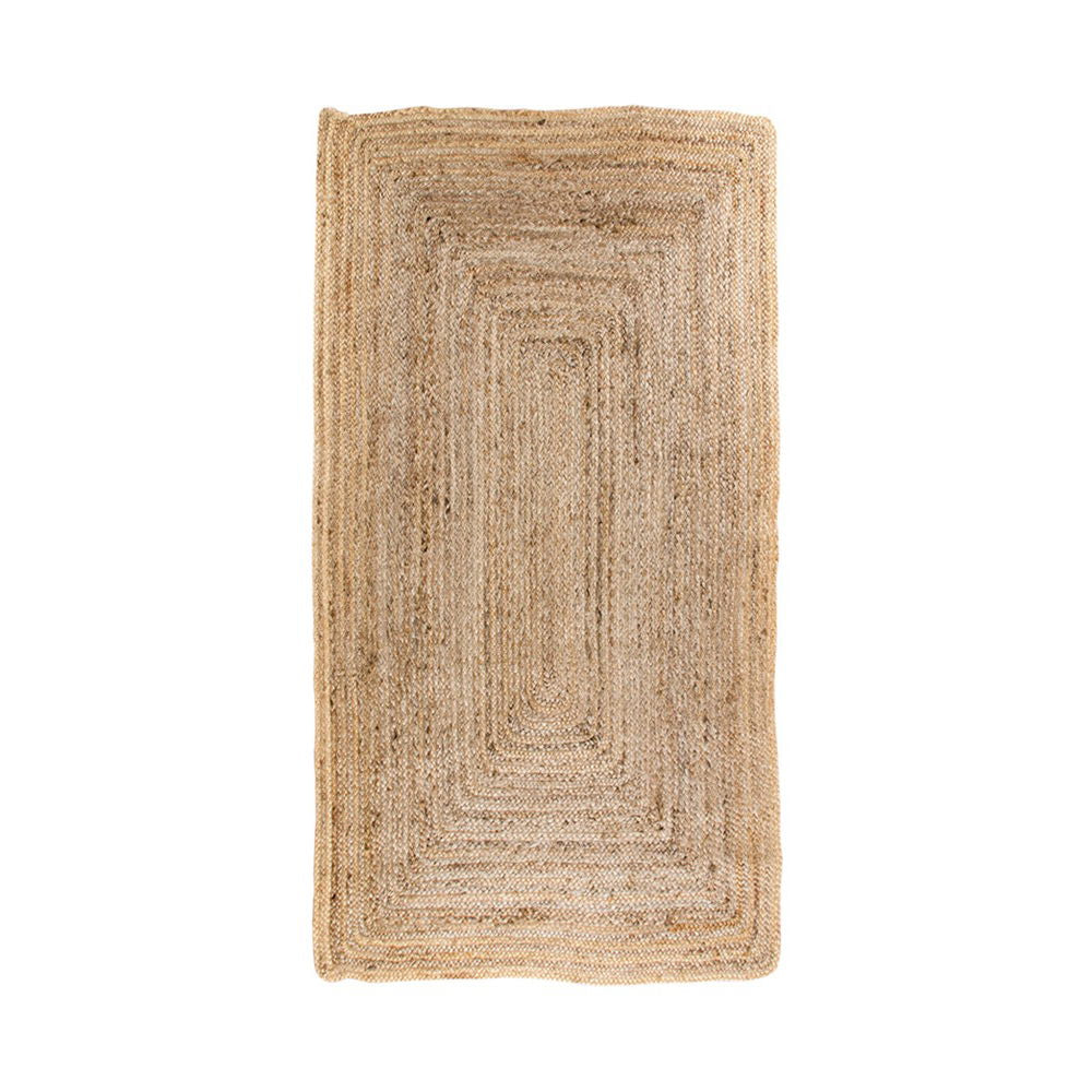 Bombay Rug - Rug in braided jute, nature, 65x135 cm