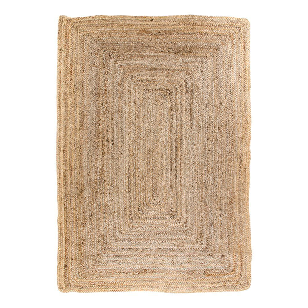 Bombay Rug - Rug in braided jute, nature, 180x240 cm