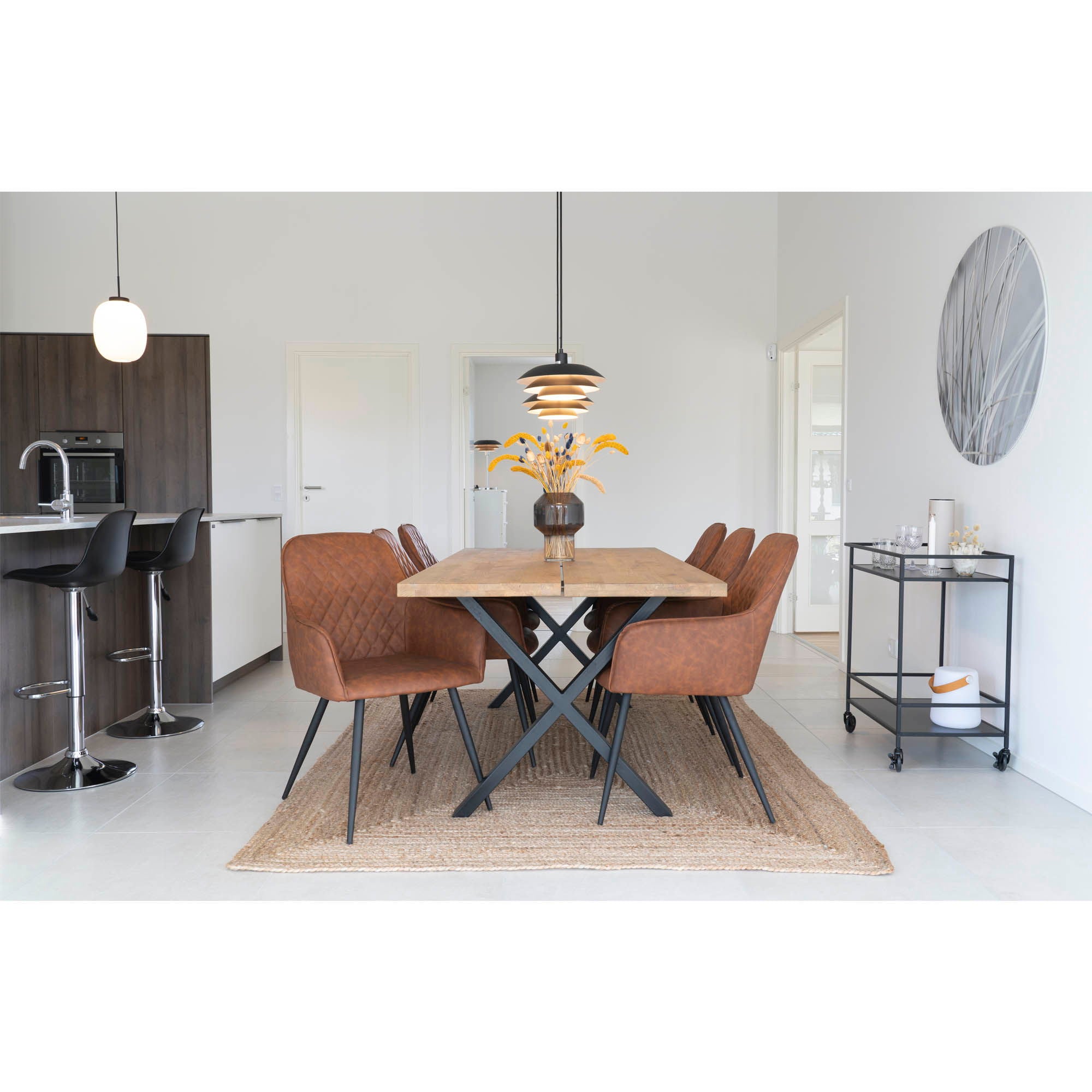 Bombay Rug - Rug in braided jute, nature, 180x240 cm