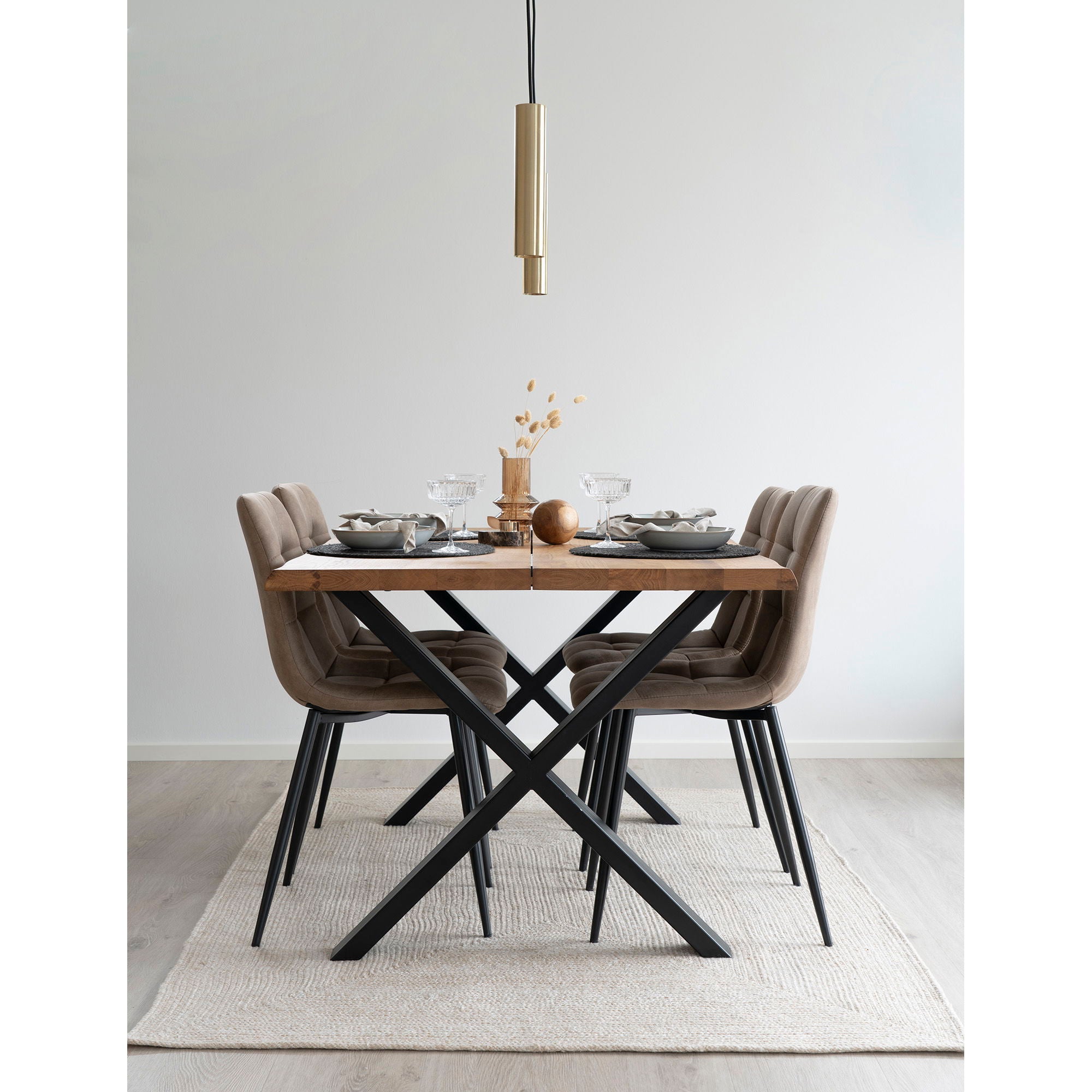 Menorca rug - rug in 100% recycled plastic, sand, 140x200 cm