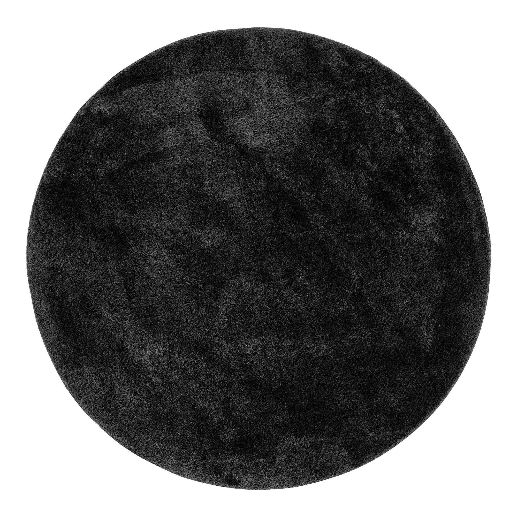 Miami Rug - Rug, round, anthracite grey, Ø160 cm