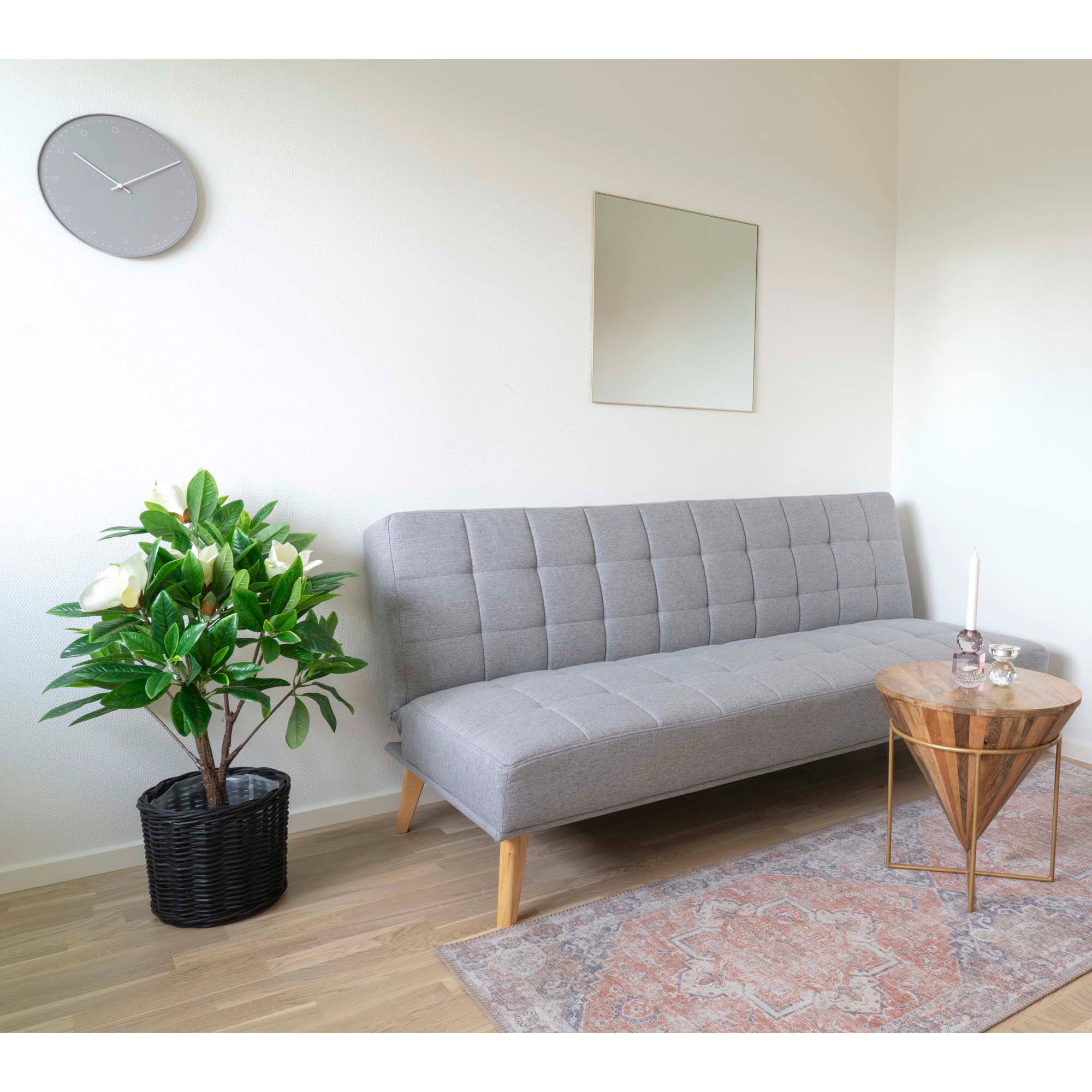 Jersey Mirror - Mirror with brass look frame 60x60 cm