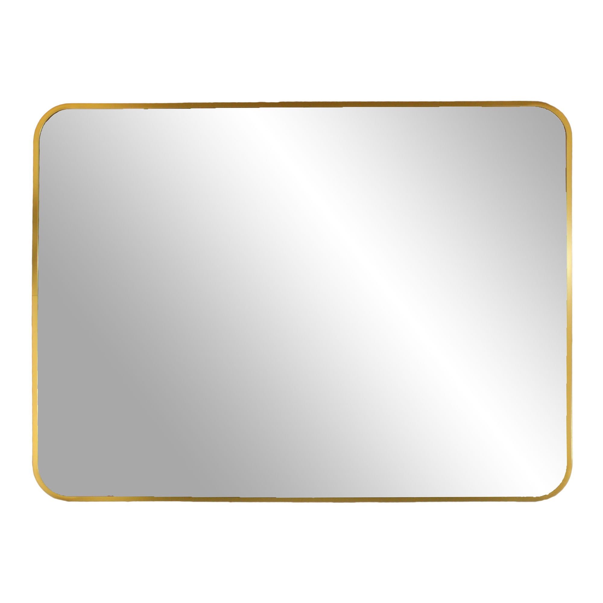 Madrid Mirror - Mirror with brass look frame 50x70 cm
