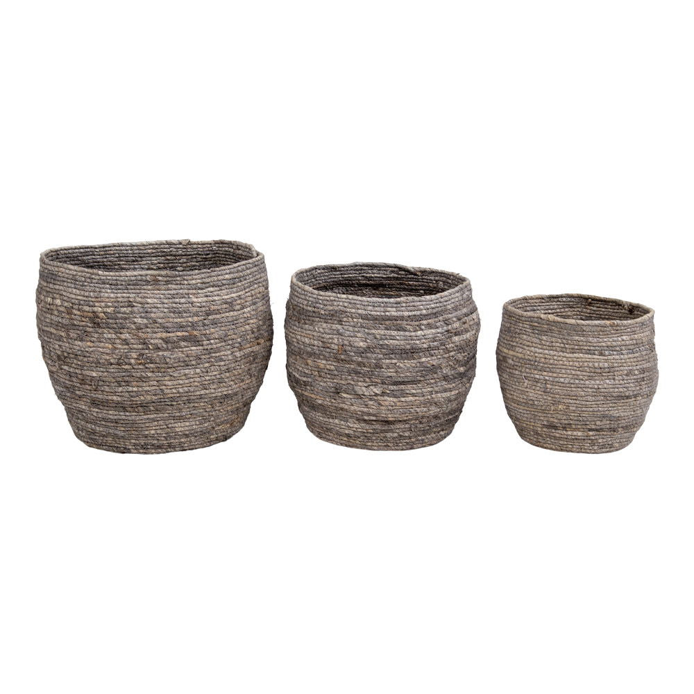 Tivoli Baskets - 3 round baskets in grey
