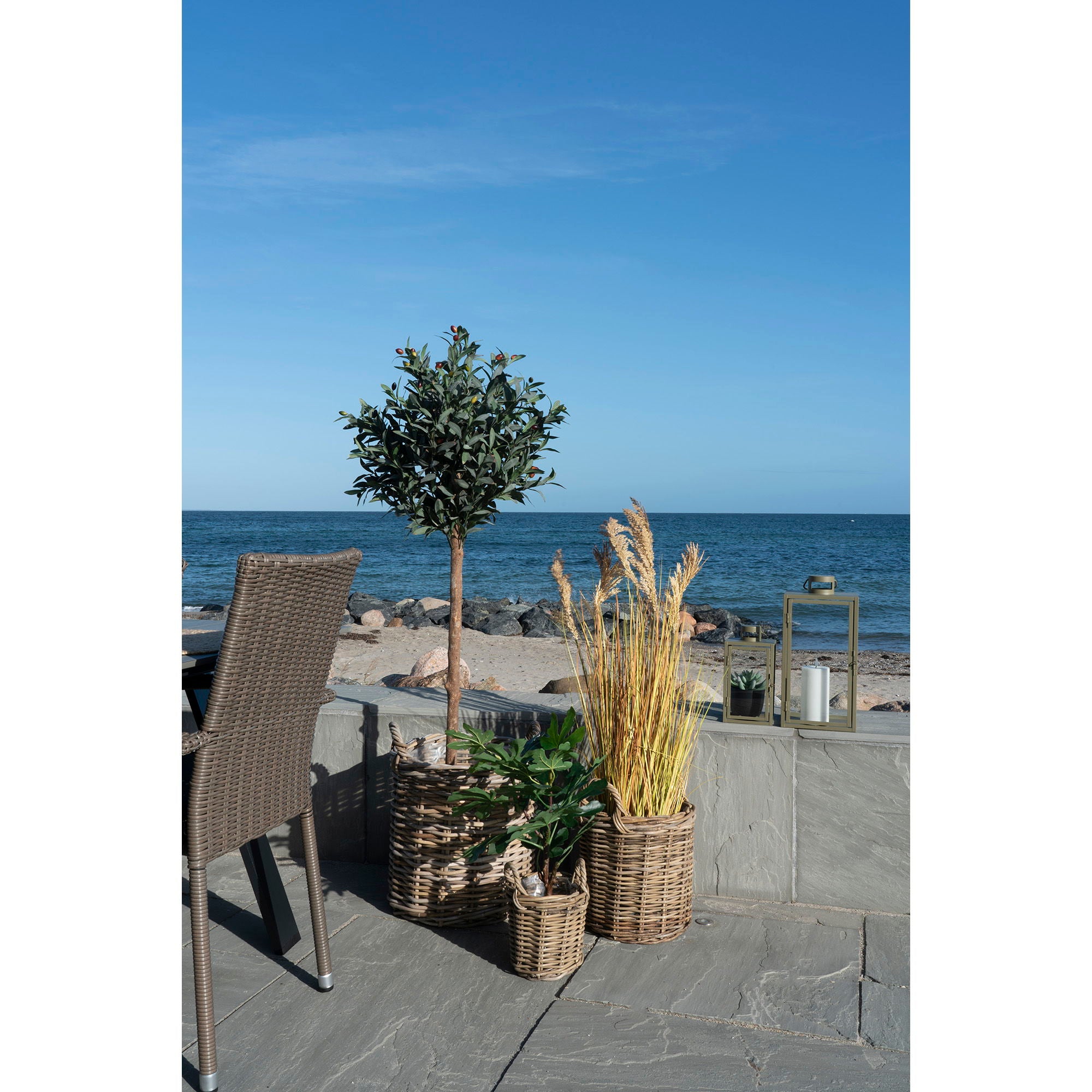 Sema Baskets - 3 Round Baskets in Kubu w. Plastic inside