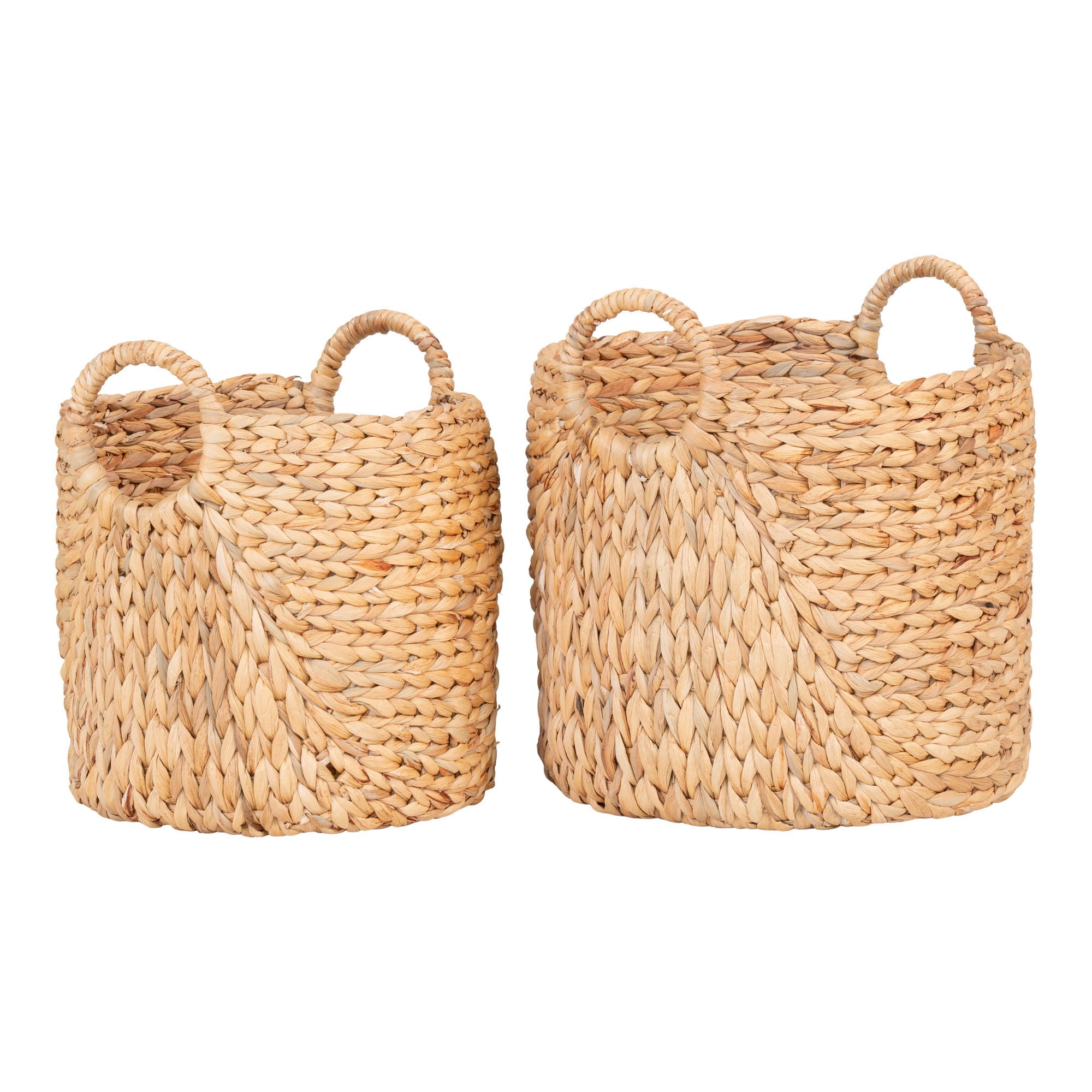 Passo Baskets - Round baskets in waterhyacinth, set of 2