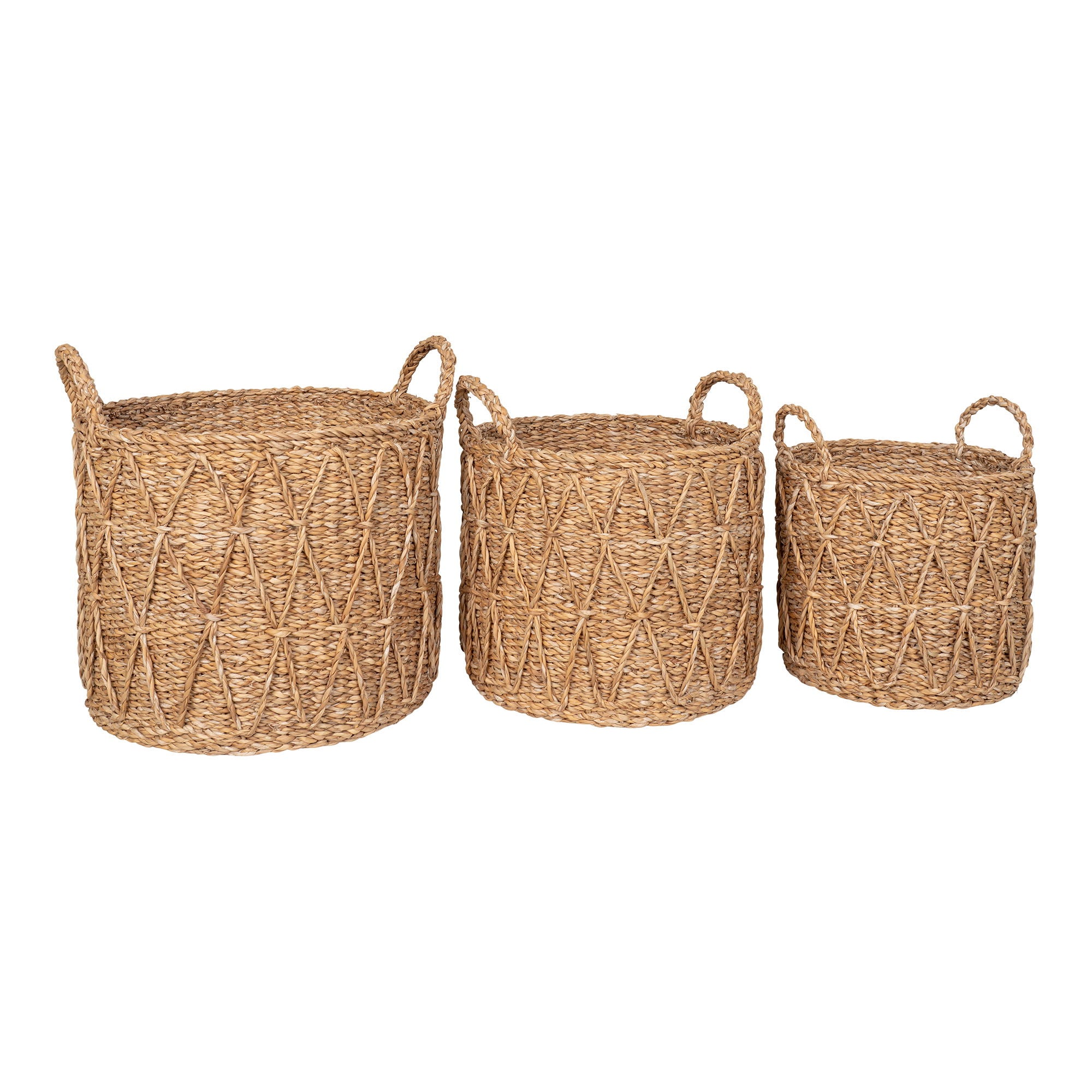 Krabi Basket - Basket, seagrass, natural, set of 3
