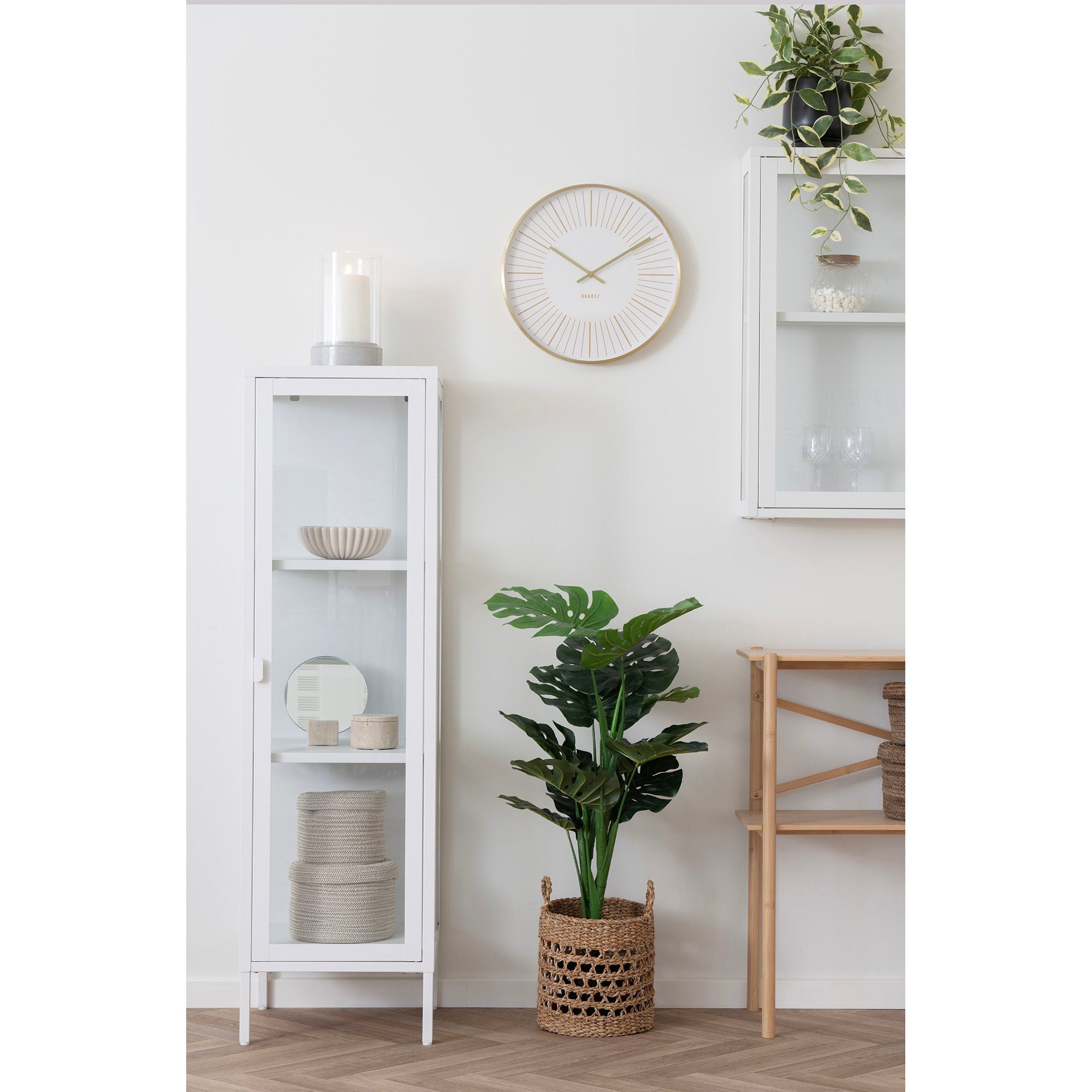 Balok Basket - Basket, seagrass, natural/black, set of 3