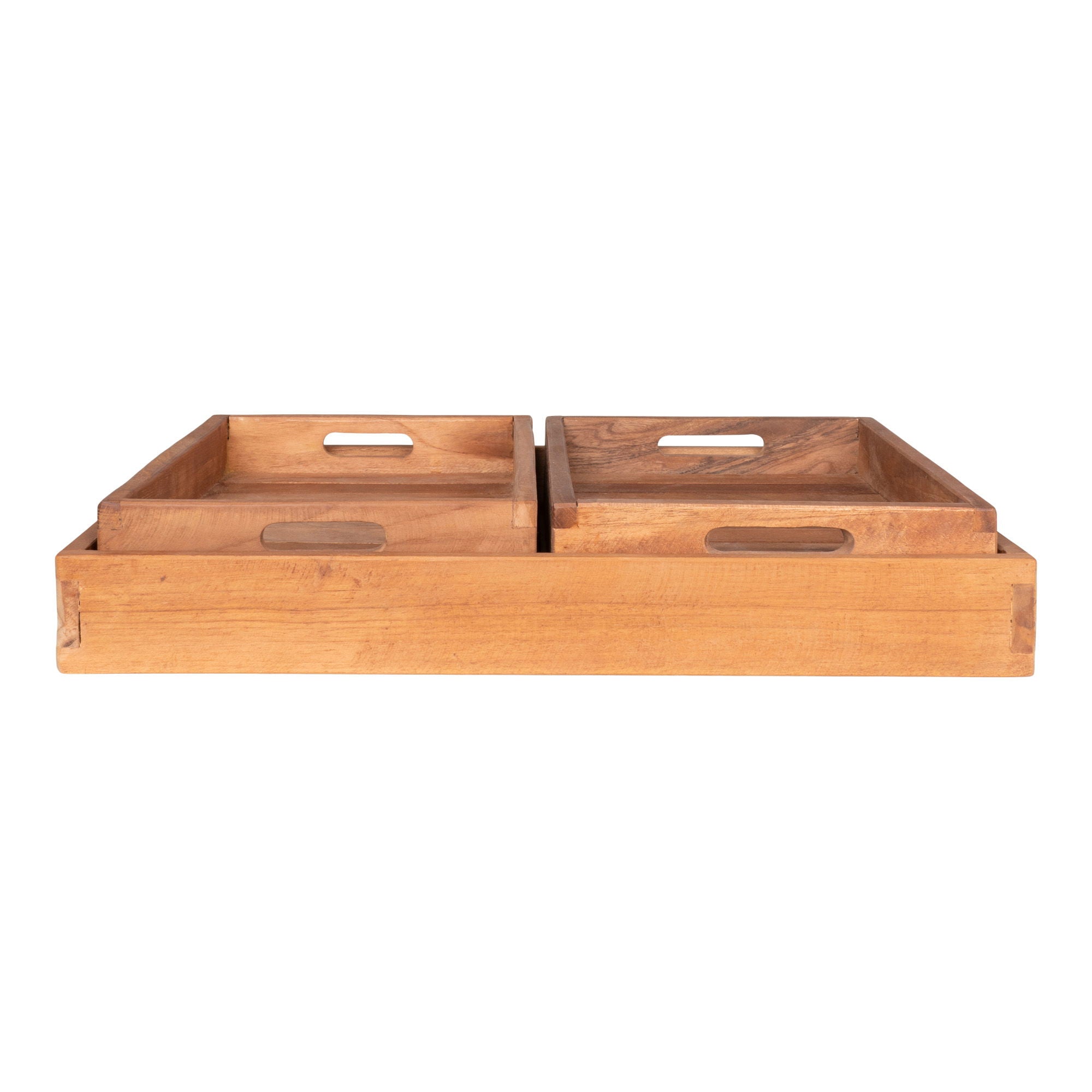 Faro Tray - 3 trays in teak