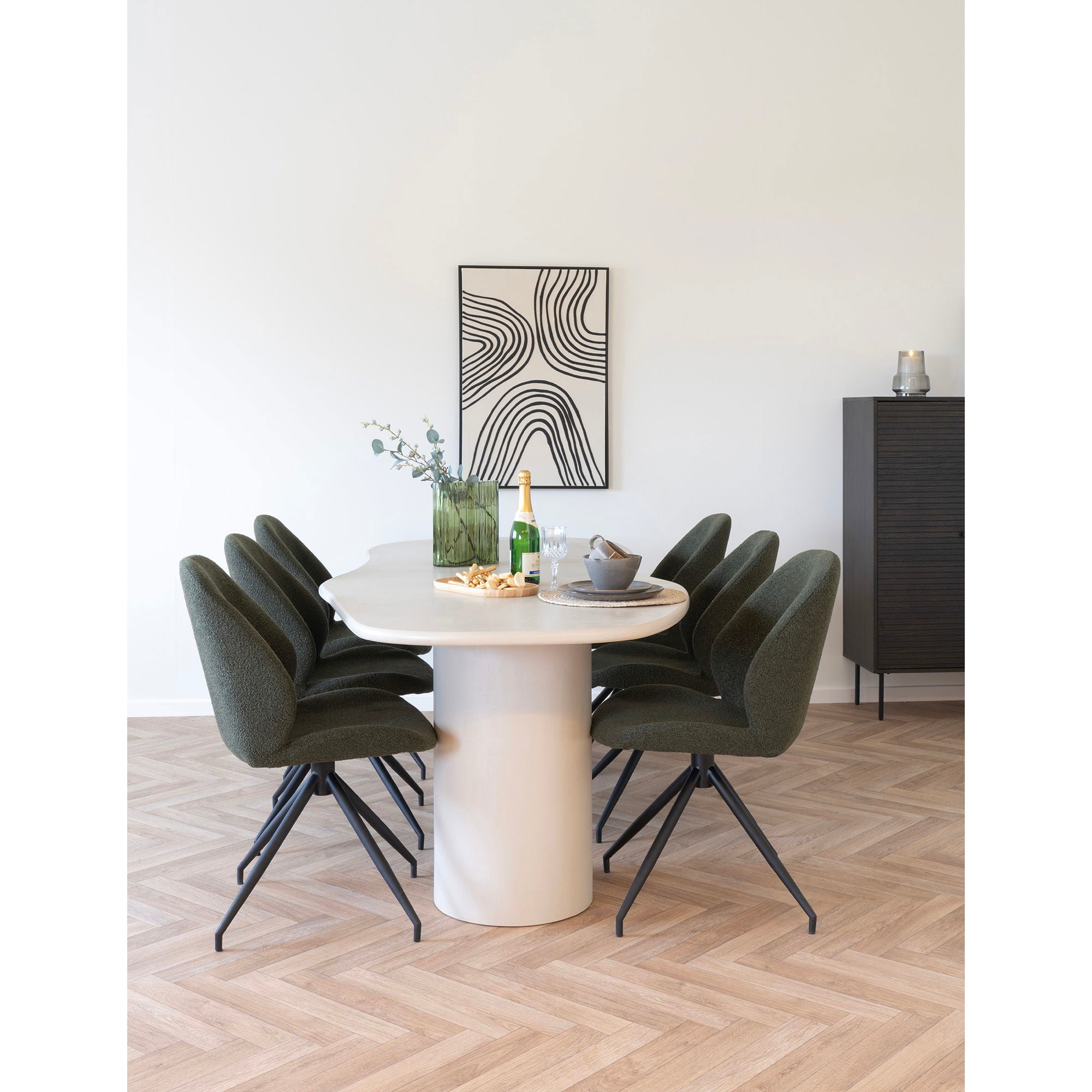 Lipari Canvas Print - Canvas print, canvas, black/beige, No.2 60x90 cm