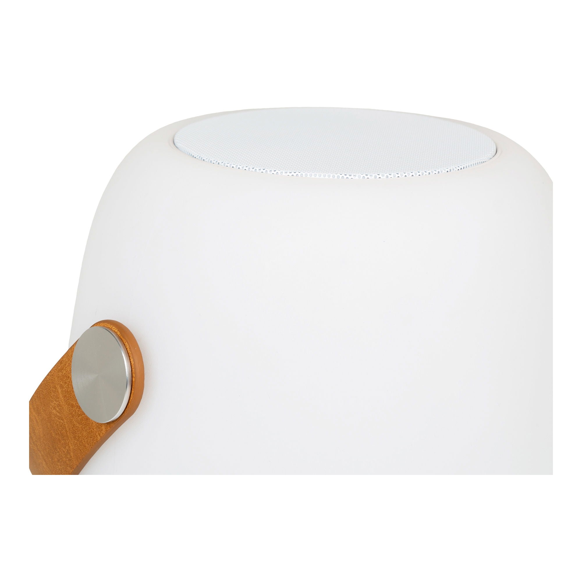 Cardiff LED Lamp - Lamp with strap, white, bluetooth speaker, rechargeable